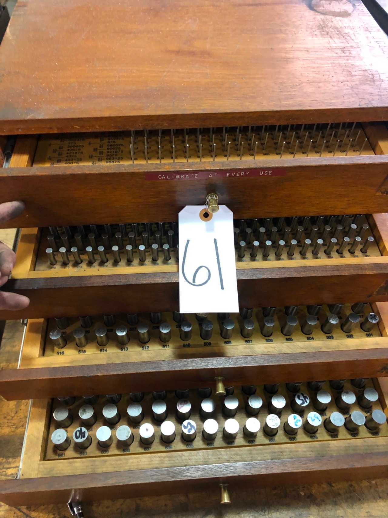 4-Drawer Pin Gage Set - PROCESS EQUIPMENT
