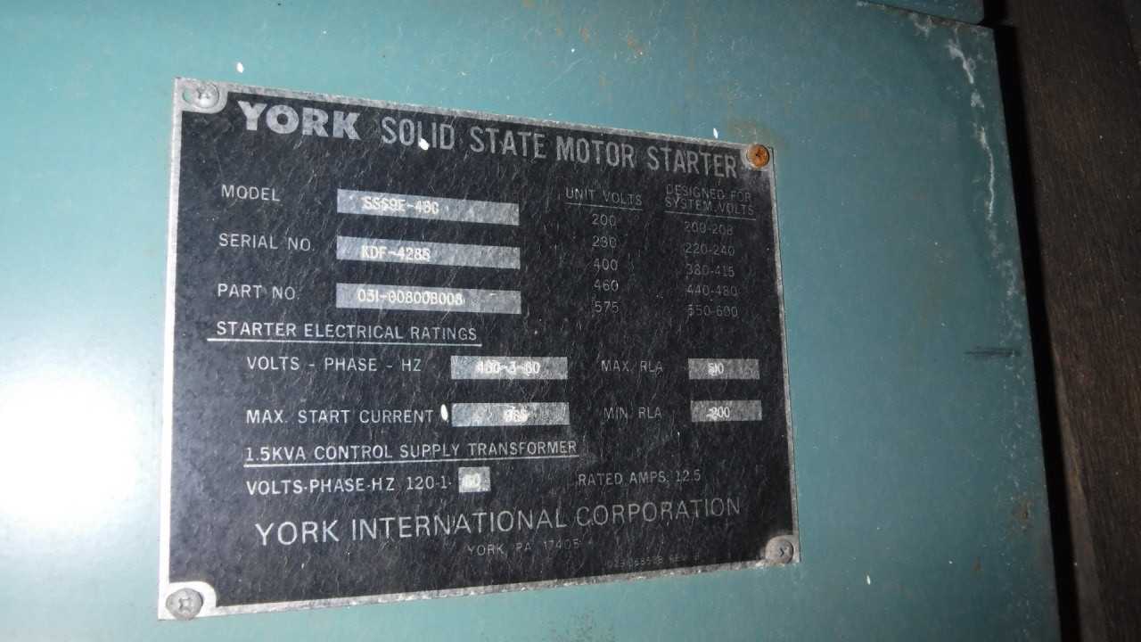 York Solid State Starter - MOTOR STARTERS