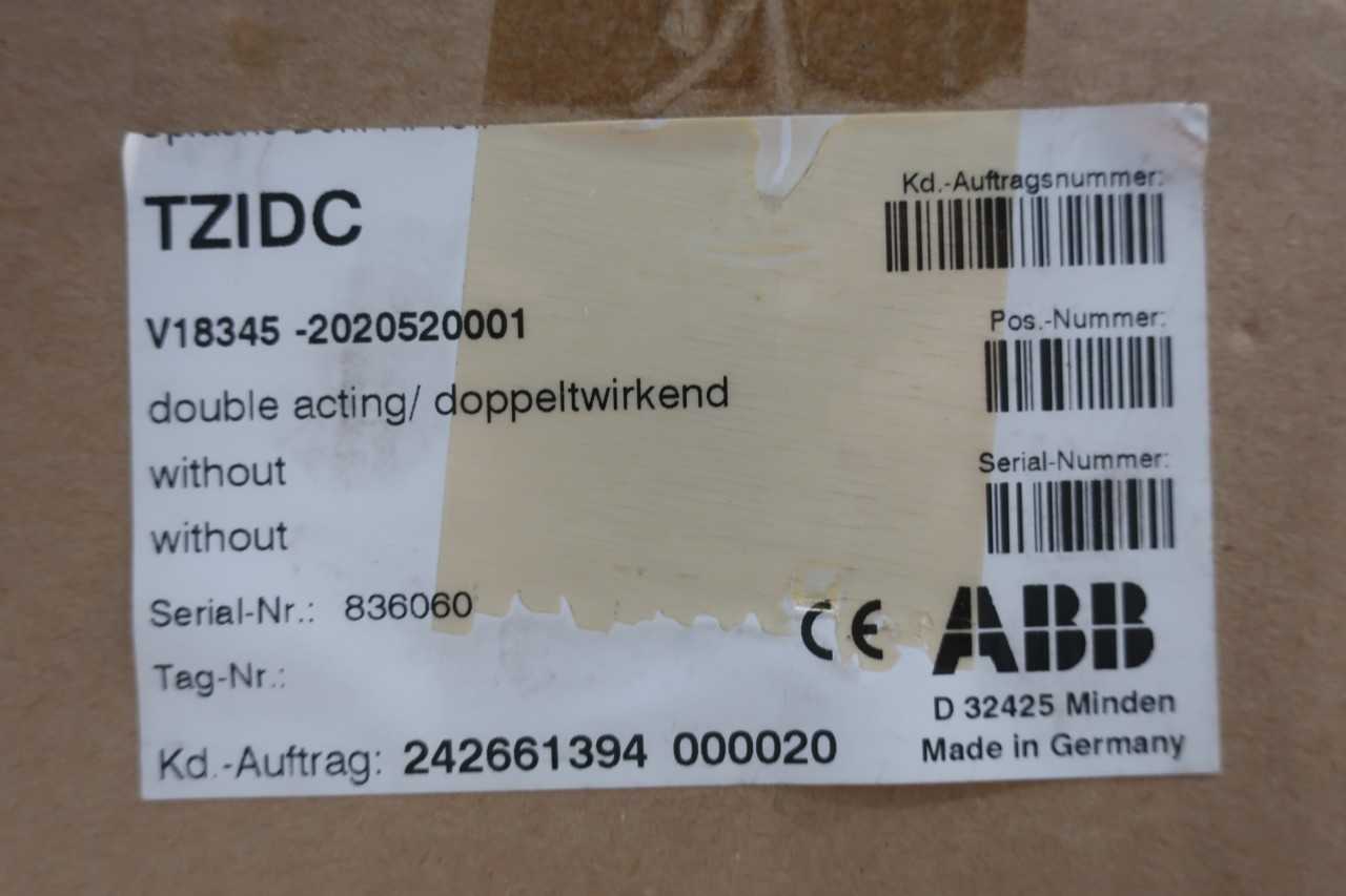 ABB V18345-2020520001 TZIDC PNEUMATIC VALVE POSITIONER - PNEUMATIC PARTS