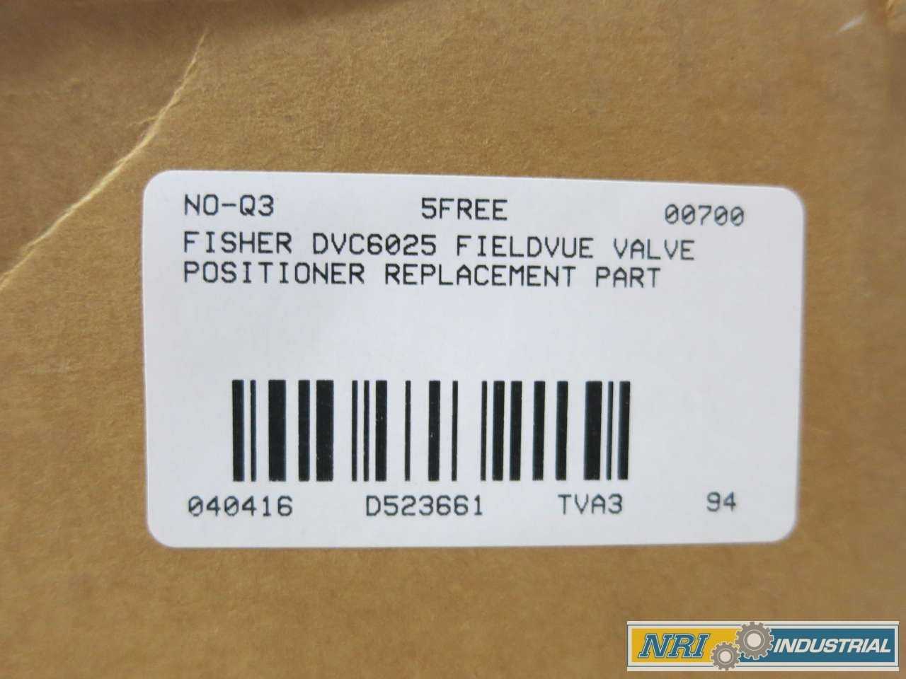 NEW FISHER DVC6025 FIELDVUE PNEUMATIC VALVE POSITIONER - CONTROL VALVE
