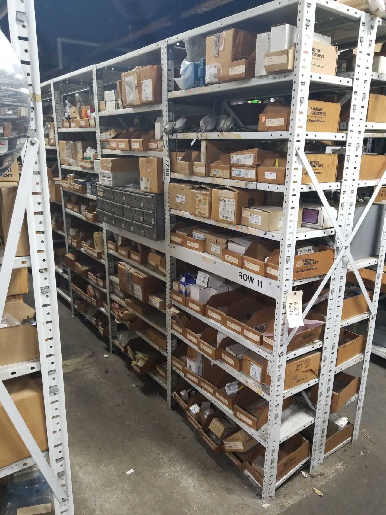 CONTENTS OF 3 SHELVES MRO , ELECTRICAL - MISCELLANEOUS