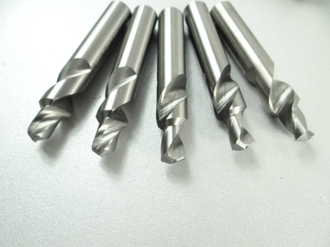 Lot of 5 NICE Solid Carbide Spotting Drills - MACHINING EQUIPMENT PARTS