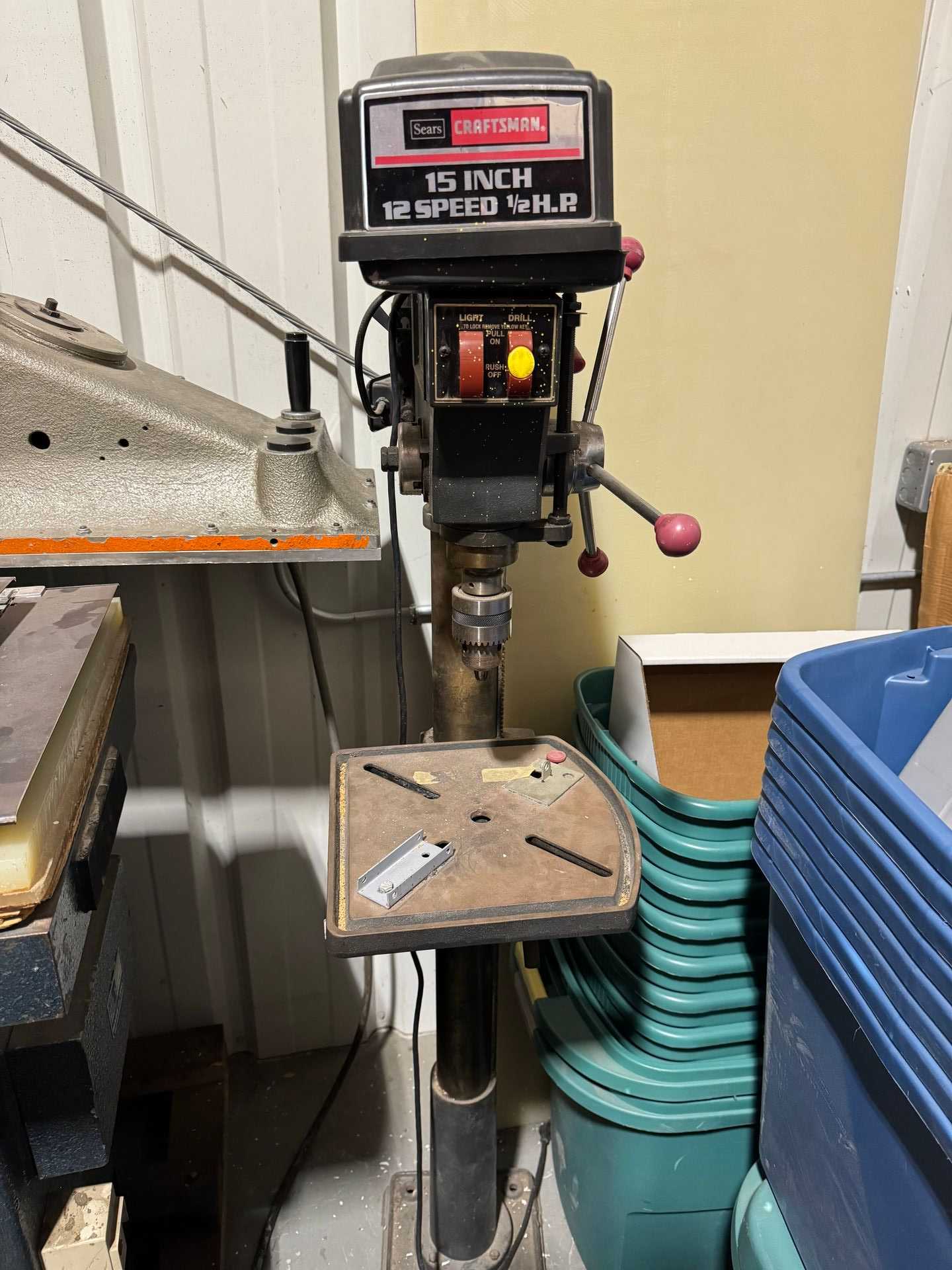 Sear Craftsman Model #113.213850 15"12 Speed 1/2 H.P. Drill Press - UPRIGHT DRILL PRESSES