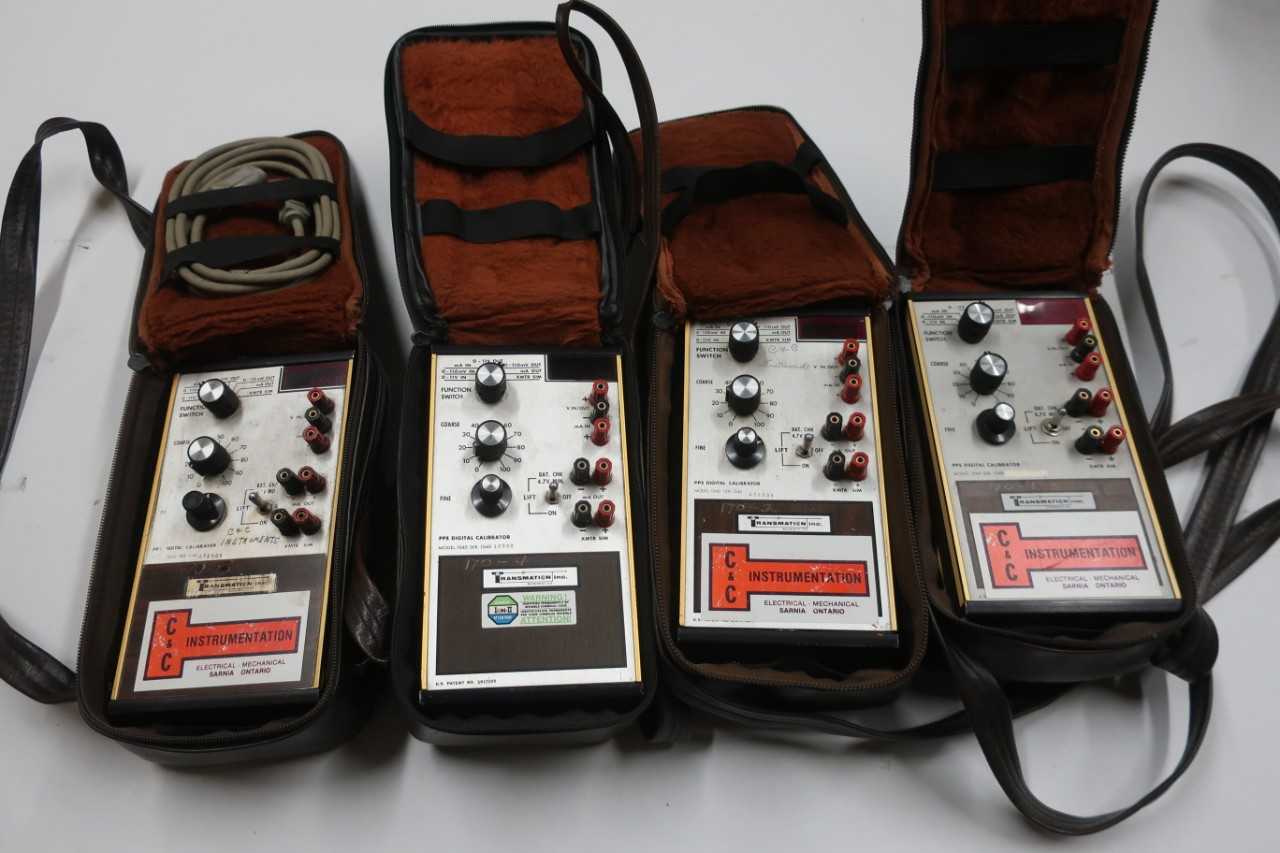 LOT OF 4 TRANSMATION 1040 PPS DIGITAL CALIBRATOR - ELECTRIC POWER TOOLS