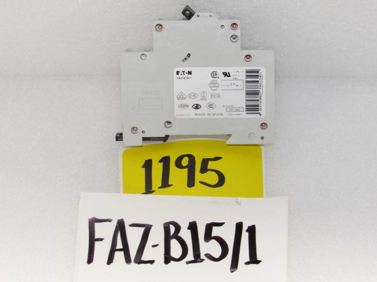 Eaton FAZ breakers - CIRCUIT BREAKERS
