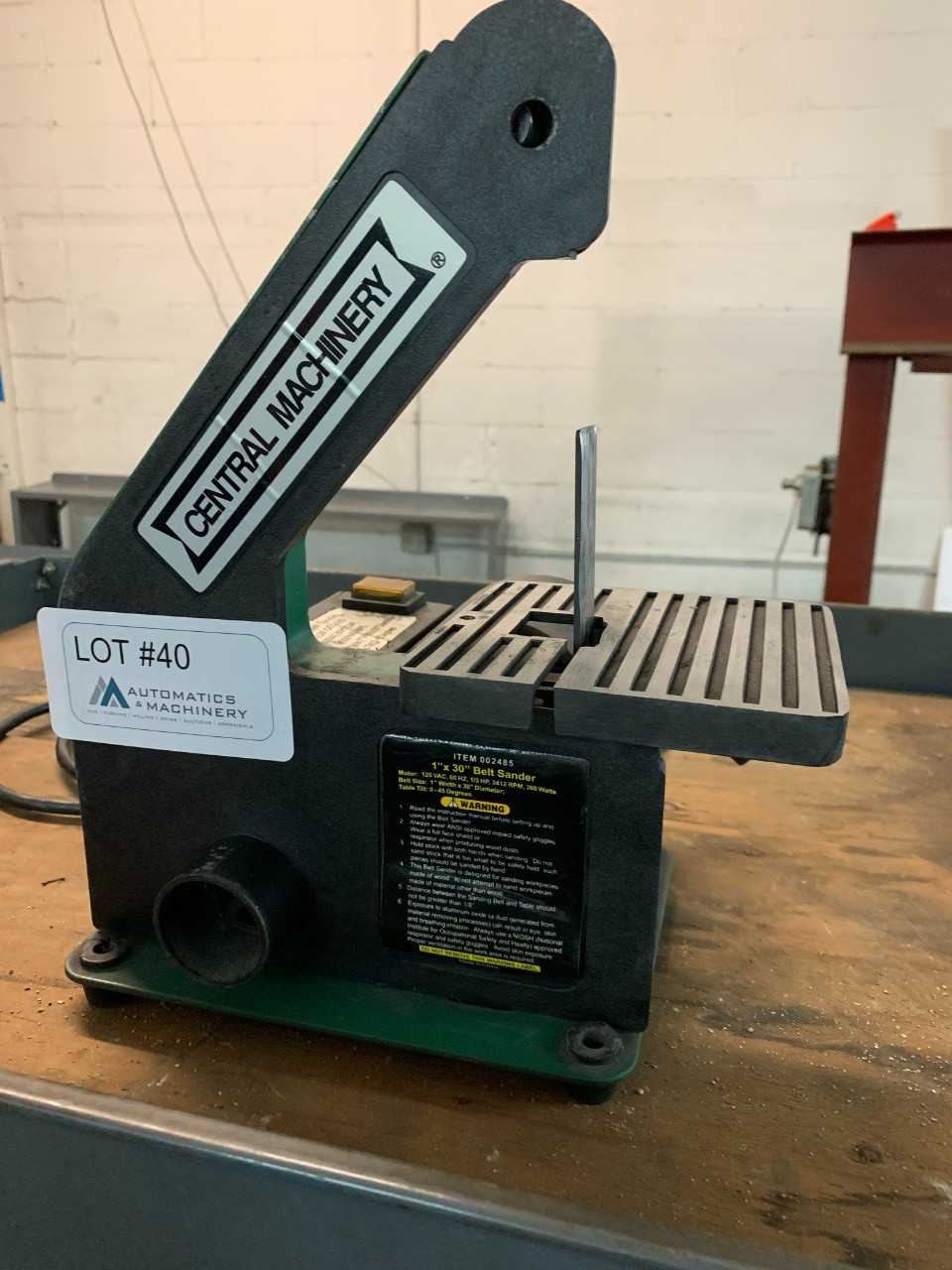 Central Machinery Belt Sander - GRINDING MACHINES Central Machinery Belt Sander - GRINDING MACHINES