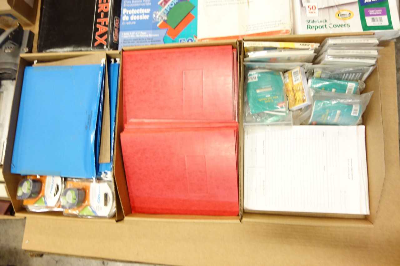 4 PALLETS OF ASSORTED OFFICE SUPPLIES - PLANT & FACILITY