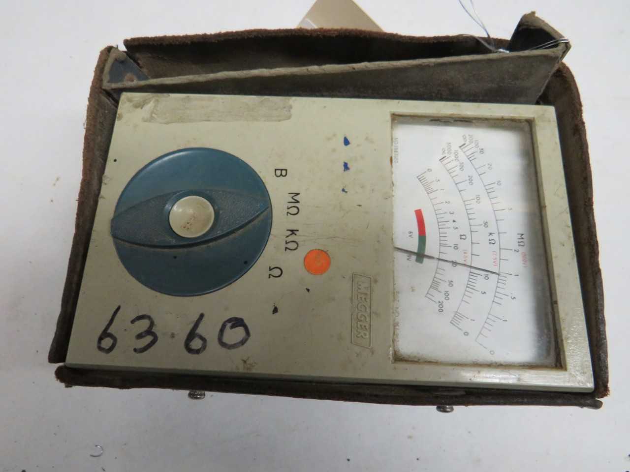 EVERSHED & VIGNOLES 956.913 MEGGER - ELECTRICAL COMPONENTS