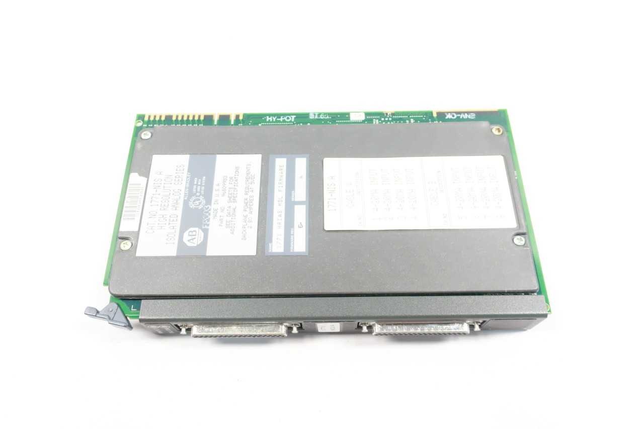 ALLEN BRADLEY 1771NIS PLC5 HIGH RESOLUTION ISOLATED ANALOG SER A INPUT MODULE - AUTOMATION & CONTROLS