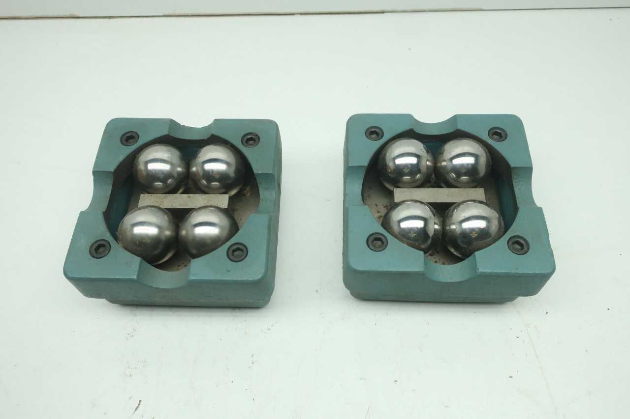 FLEXBAR LARGE BALL V-BLOCKS WITH CLAMPS 16095 - ELECTRIC POWER TOOLS