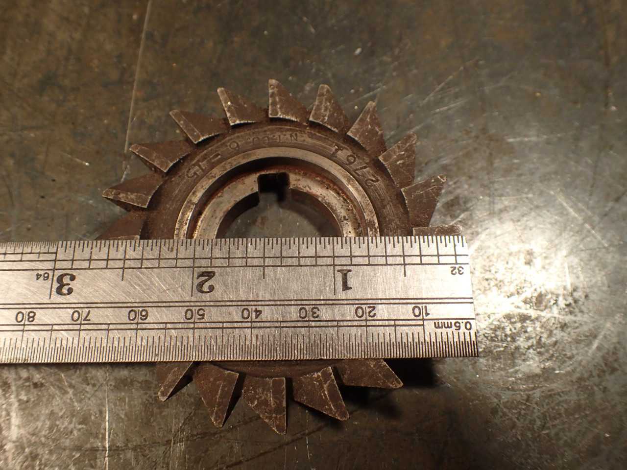 National Tool 60-Degree Right Hand Mill Milling Cutter 1/2" Cut 2-3/4 OD 1" Bore - END MILLS