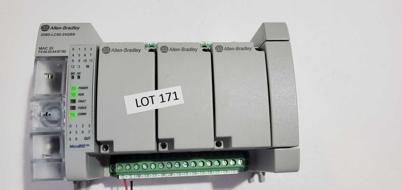 Allen Bradley Micro 850  2080-LC50-24QBB PLC - AUTOMATION & CONTROLS