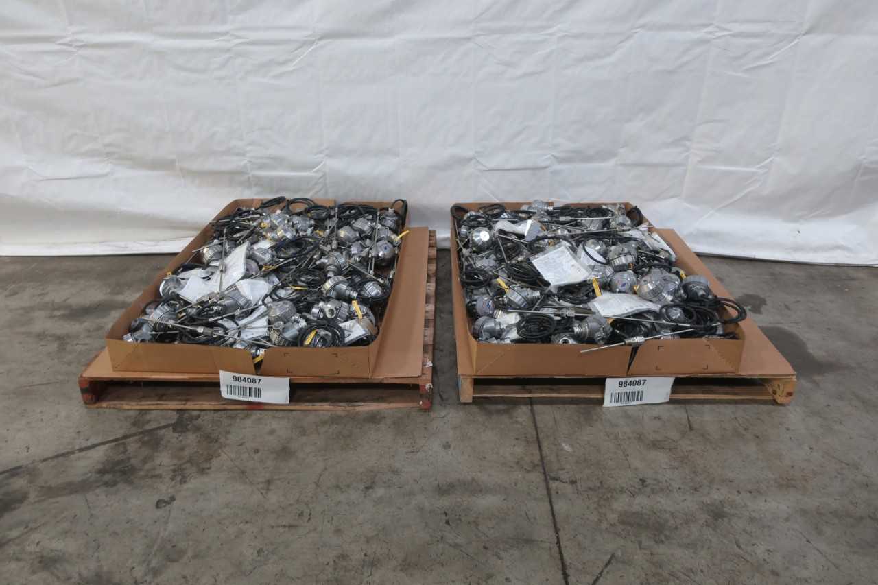 2 PALLETS OF ASSORTED THERMOCOUPLES. PYROMATION - HAND TOOLS