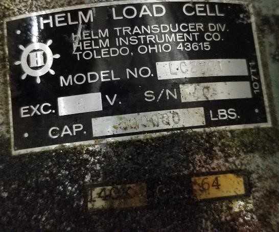 Lot of 8 Helm Instrucment Co. Load Cells - AUTOMATION & CONTROLS
