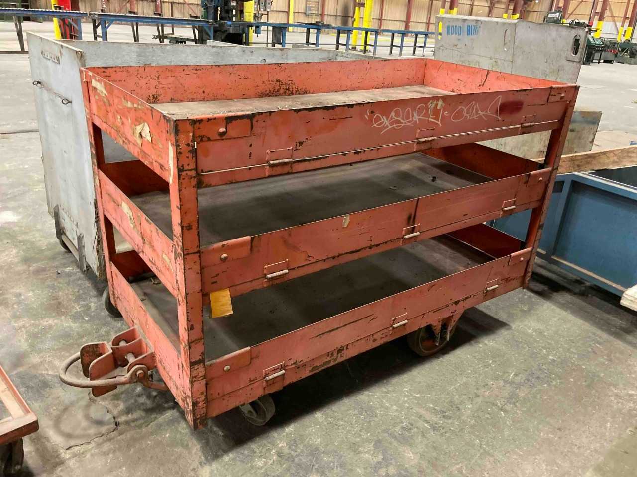 small orange rolling cart - ROLLING CARTS