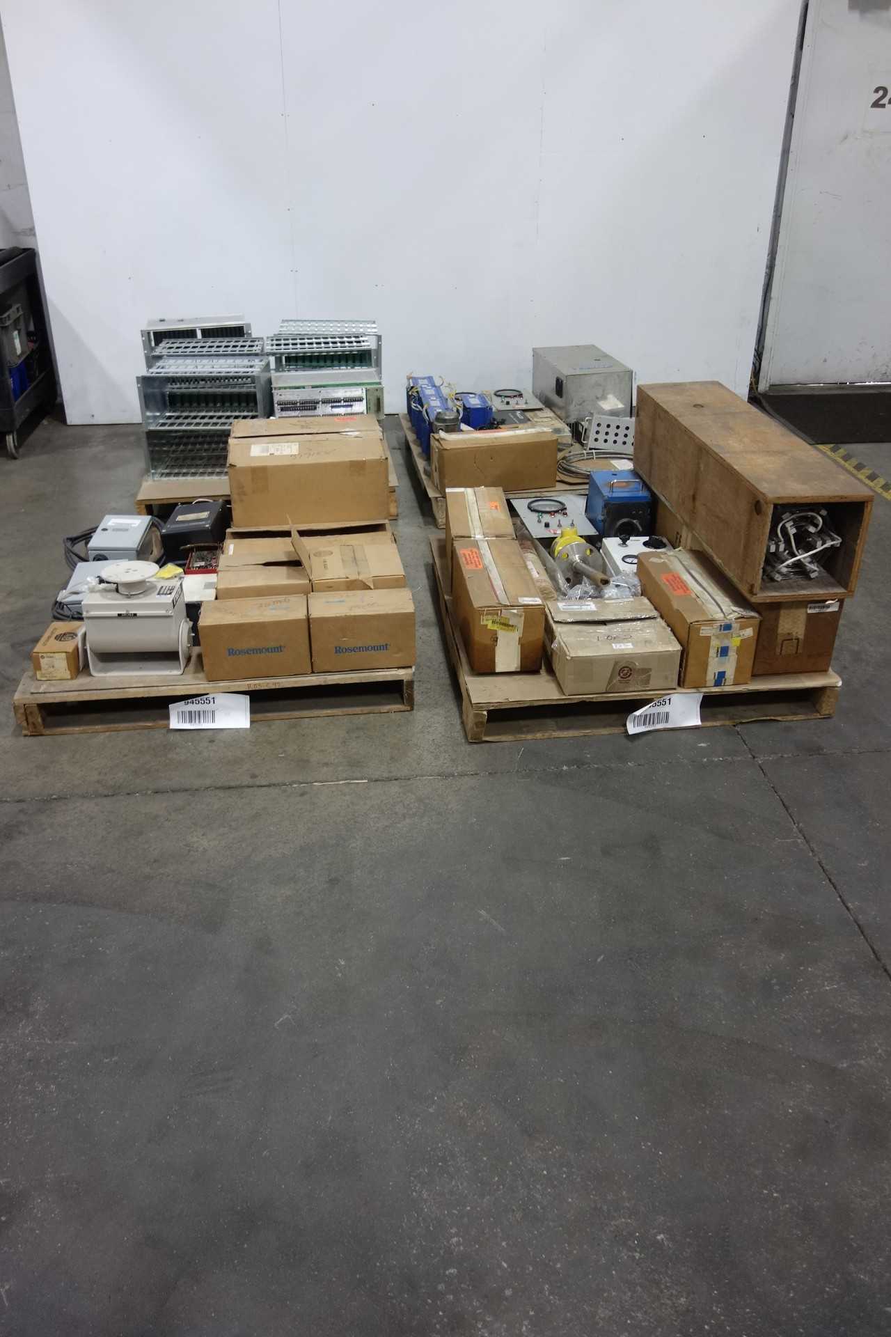 4 PALLETS OF ASSORTED ELECTRICAL - ELECTRICAL COMPONENTS