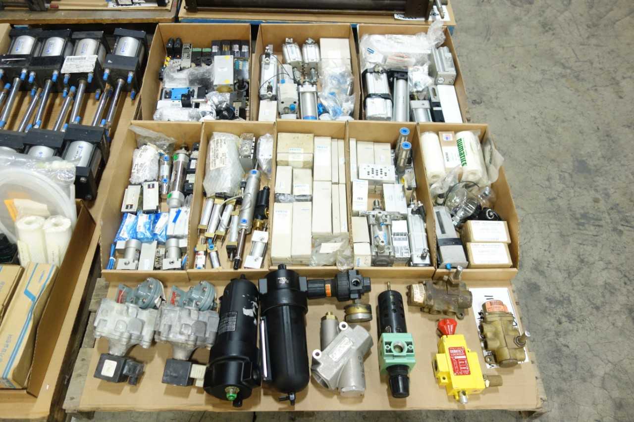 4 PALLETS OF PNEUMATIC PARTS AND ACCESSORIES - PNEUMATIC POWER TOOL