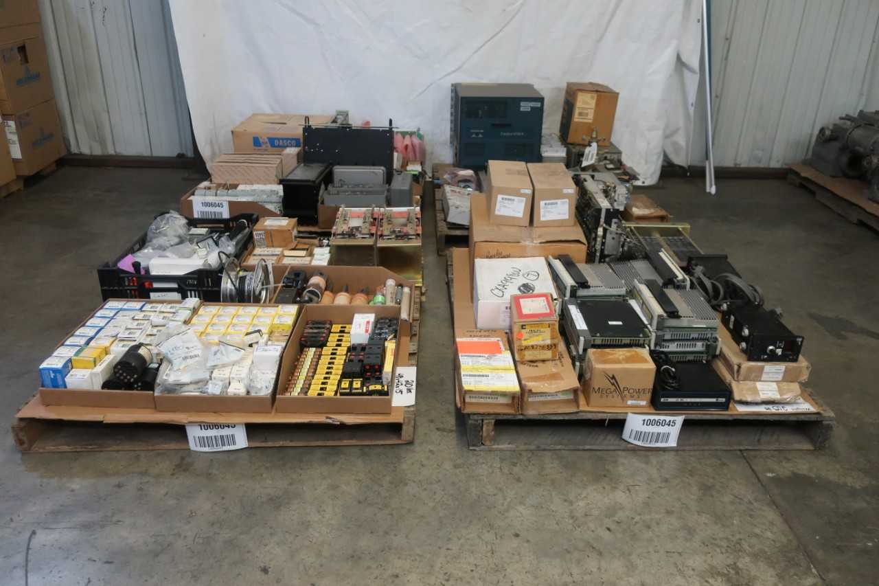 4 PALLETS OF ASSORTED ELECTRICAL COMPONENTS - ELECTRICAL COMPONENTS