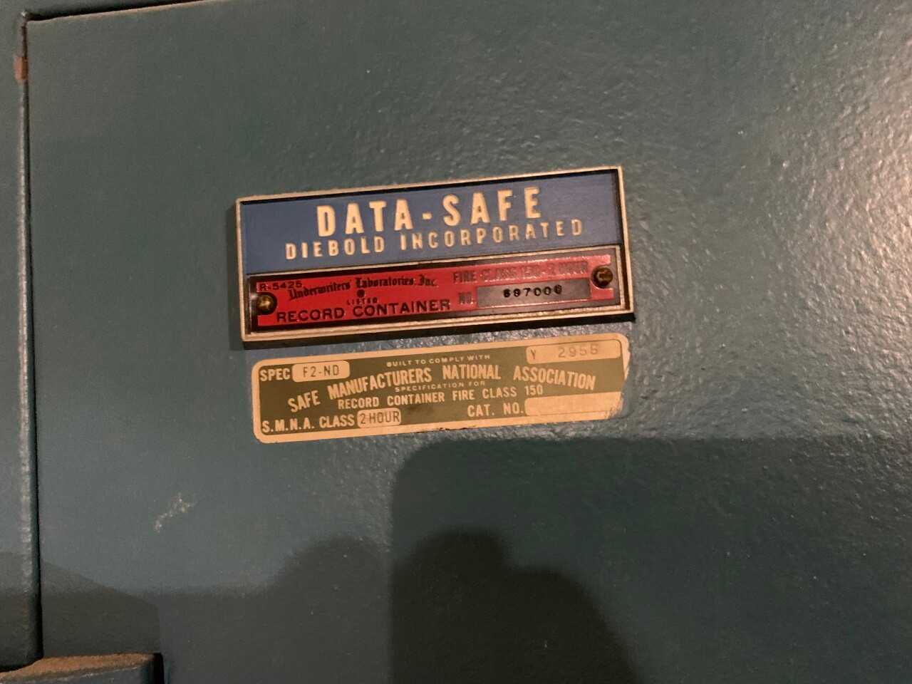 Diebold Data Safe - TOOL STORAGE