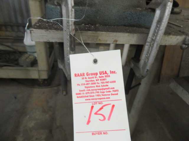 Wilton Vice and Steel Table with back rack (1) vice - MISCELLANEOUS