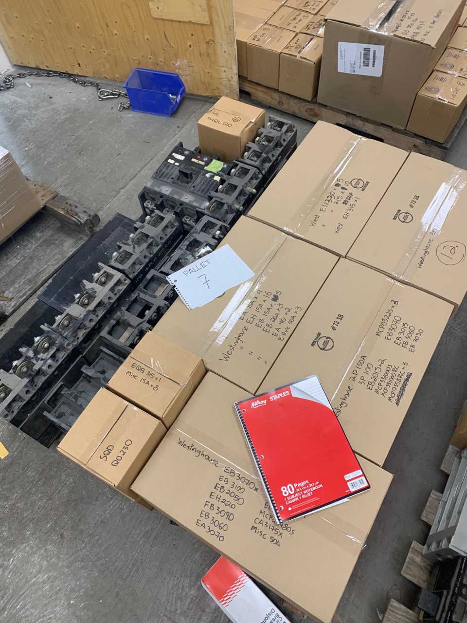 Assorted Pallet of Circuit Breakers - CIRCUIT BREAKERS