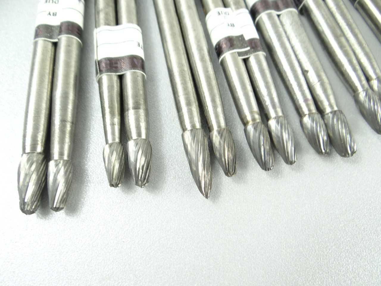 Lot of 22 Long Shank Carbide Head Burrs - MACHINING TOOLING & PARTS