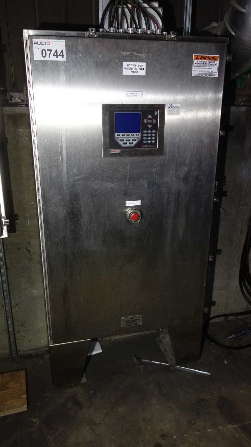 RICE LAKE 69771 WEIGH SCALE CONTROL PANEL W/ ALLEN BRADLEY 1756 CONTROLLOGIX MODULE RACK - AUTOMATION & CONTROLS