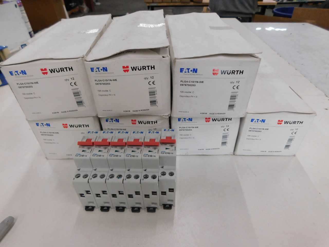 Lot of Quantity 90x PLG4-C10/1N-WE MCB/Residential Circuit Breakers - CIRCUIT BREAKERS