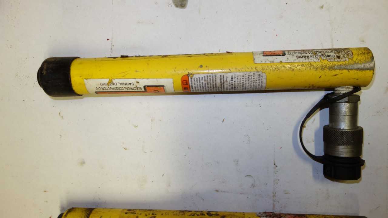 LOT OF 2 ENERPAC RC59 4.9 TON CAP, 9.13 STROKE GENERAL PURPOSE HYDRAULIC CYLINDER - ELECTRIC POWER TOOLS