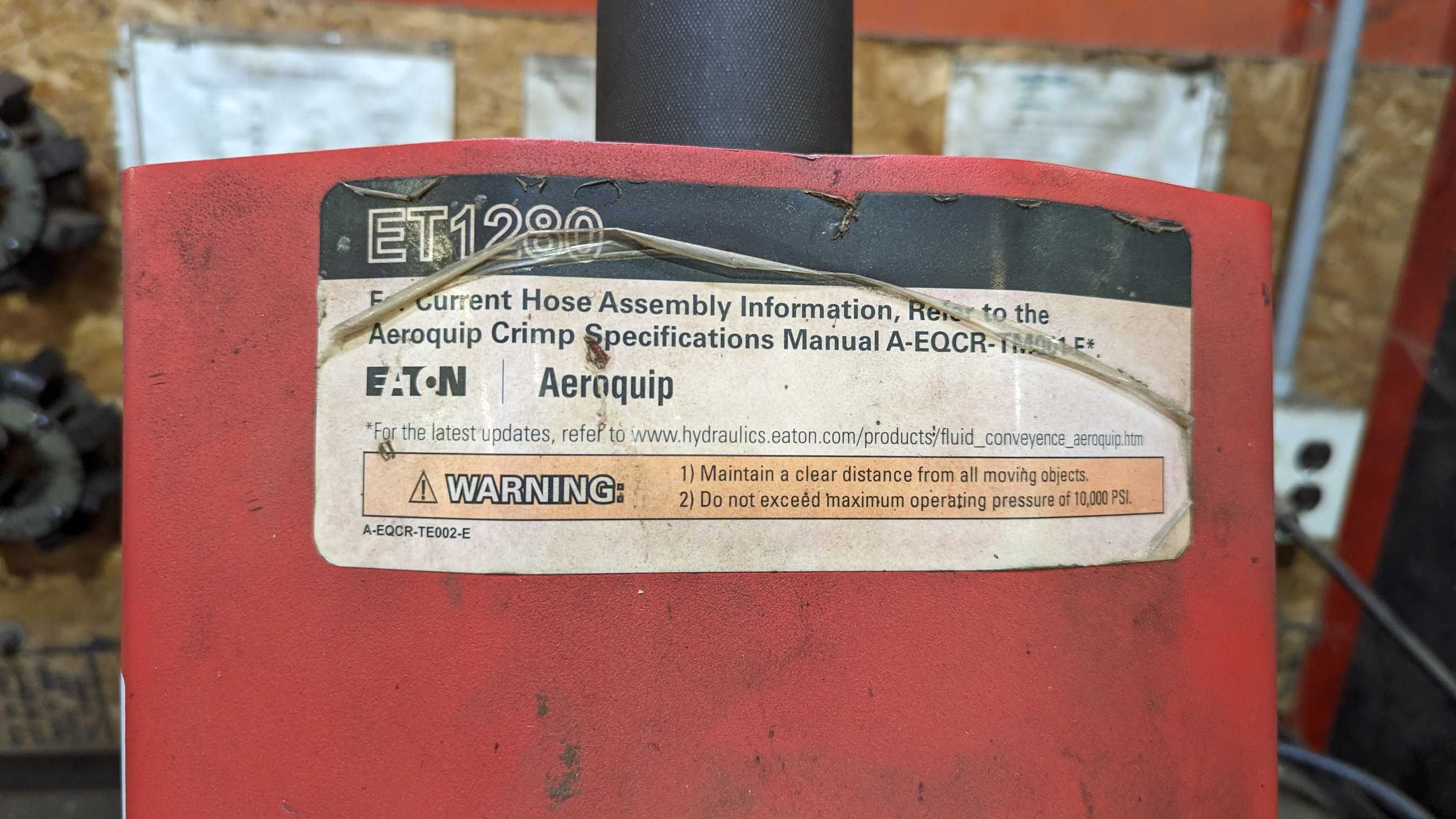 EATON ET1280 HOSE CRIMPER WITH HOSE CUTTER - HOSE