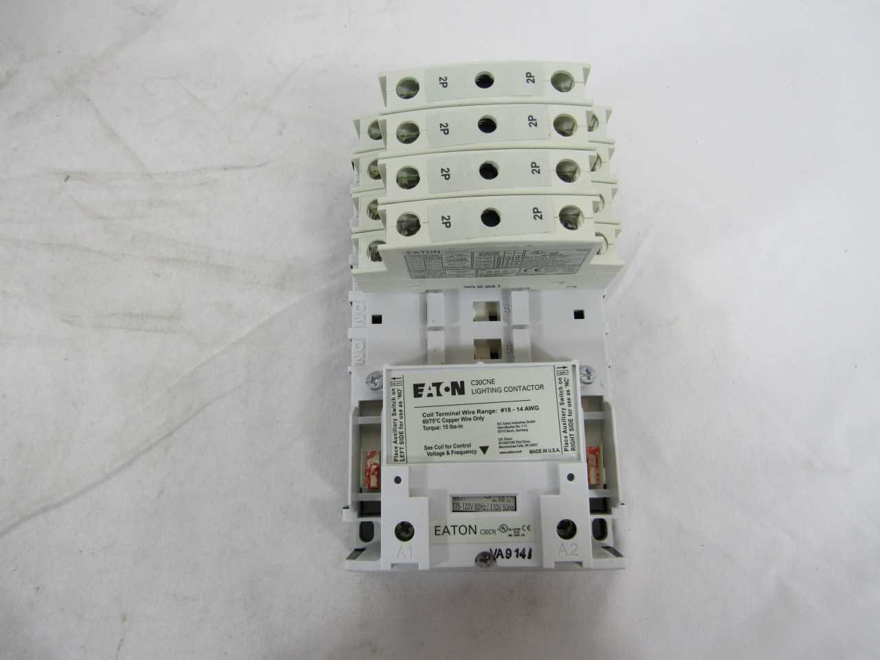 - Quantity of 2 - Eaton C30CNE80A0 - Lighting Contactors - LIGHTING