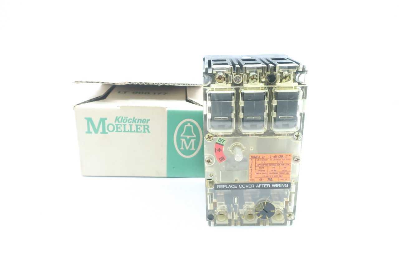 Klockner Moeller NZMH4-2,1-12-OBI-CNA Circuit Breaker 2.1A - CIRCUIT BREAKERS Klockner Moeller NZMH4-2,1-12-OBI-CNA Circuit Breaker 2.1A - CIRCUIT BREAKERS