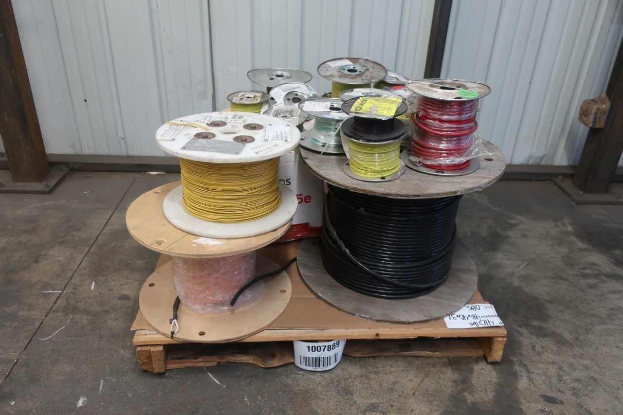 PALLET OF ASSORTED INSULATED WIRE - ELECTRICAL COMPONENTS