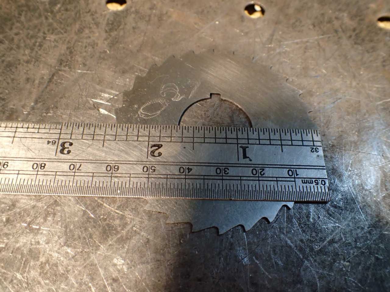 .027" x 2-1/2" OD Horizontal Milling Cutter Metal Slitting Saw: 7/8" Arbor Hole - MILLING TOOLS