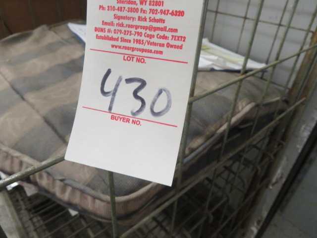 Metal Cage on wheels, cart and contents - MISCELLANEOUS
