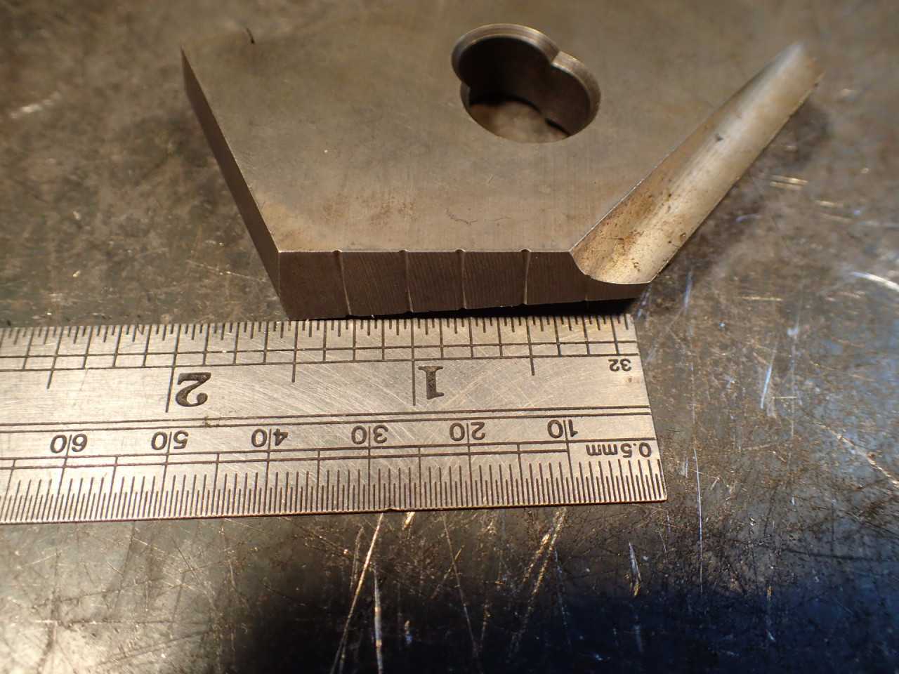 George Whalley 2-7/8" 2.875" Spade Drill Insert: AMEC E Series - MACHINING EQUIPMENT PARTS