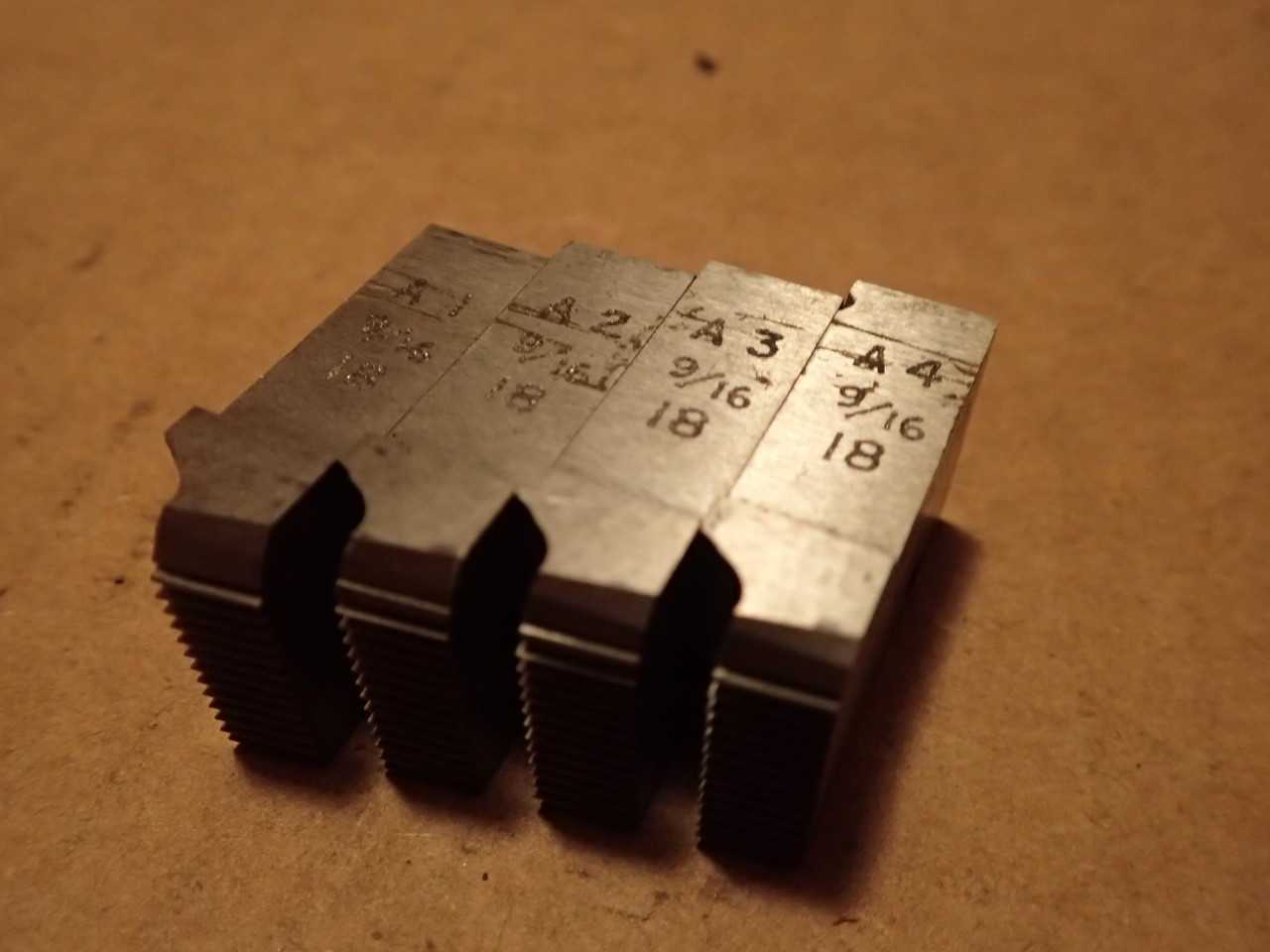TRW Geometric 1 DS Die Head Projection Threading Chasers 9/16" -18 NF Thread - MACHINING ACCESSORIES & TOOLING