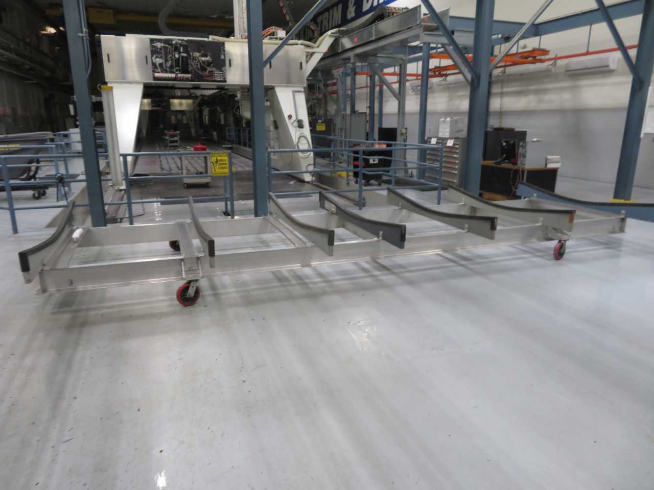 Aluminum Cart on Wheels. approx. 20' long - MISCELLANEOUS
