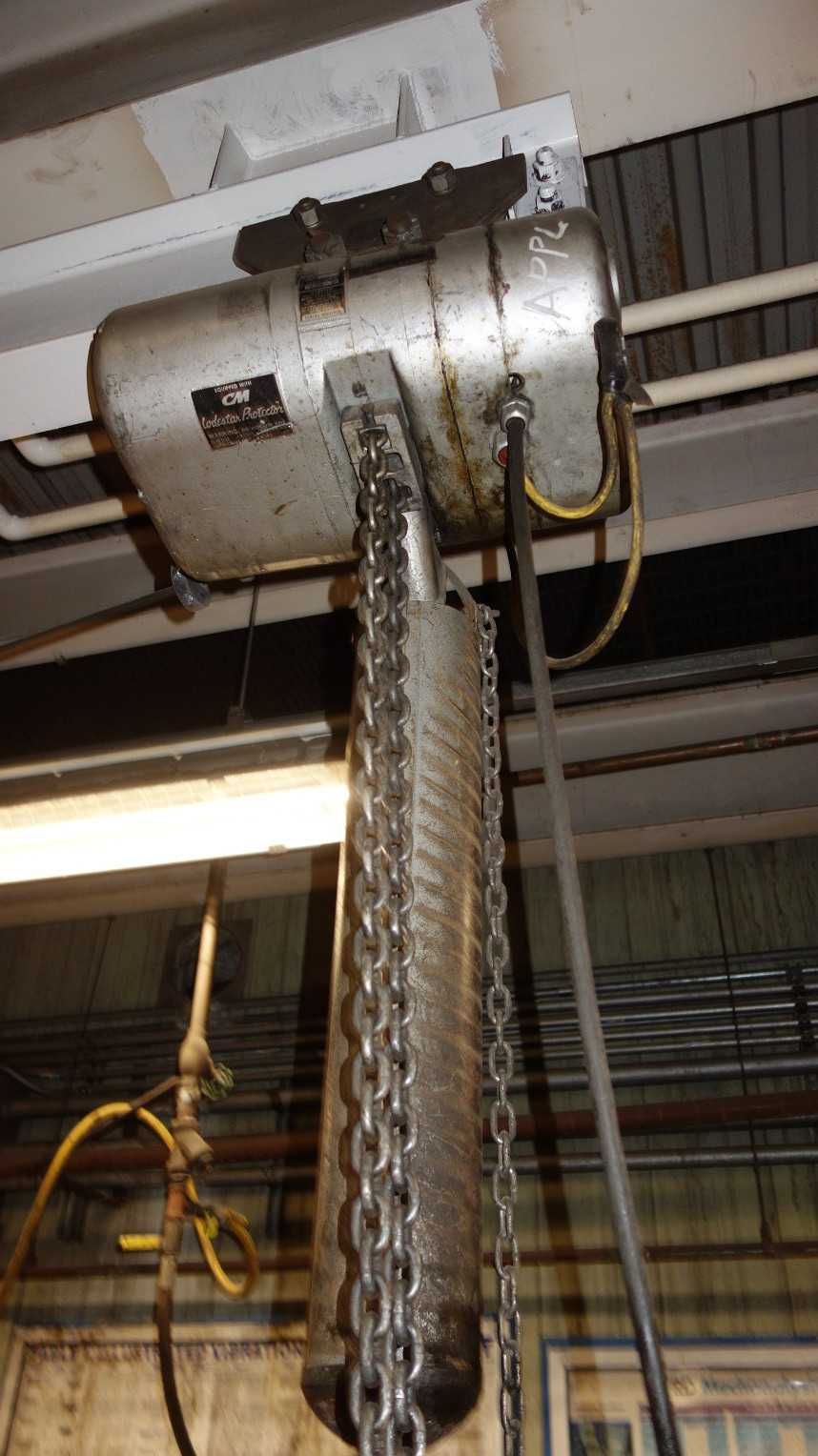CM LODESTAR 2 TON ELECTRIC TROLLEY HOIST - LIFTING EQUIPMENT