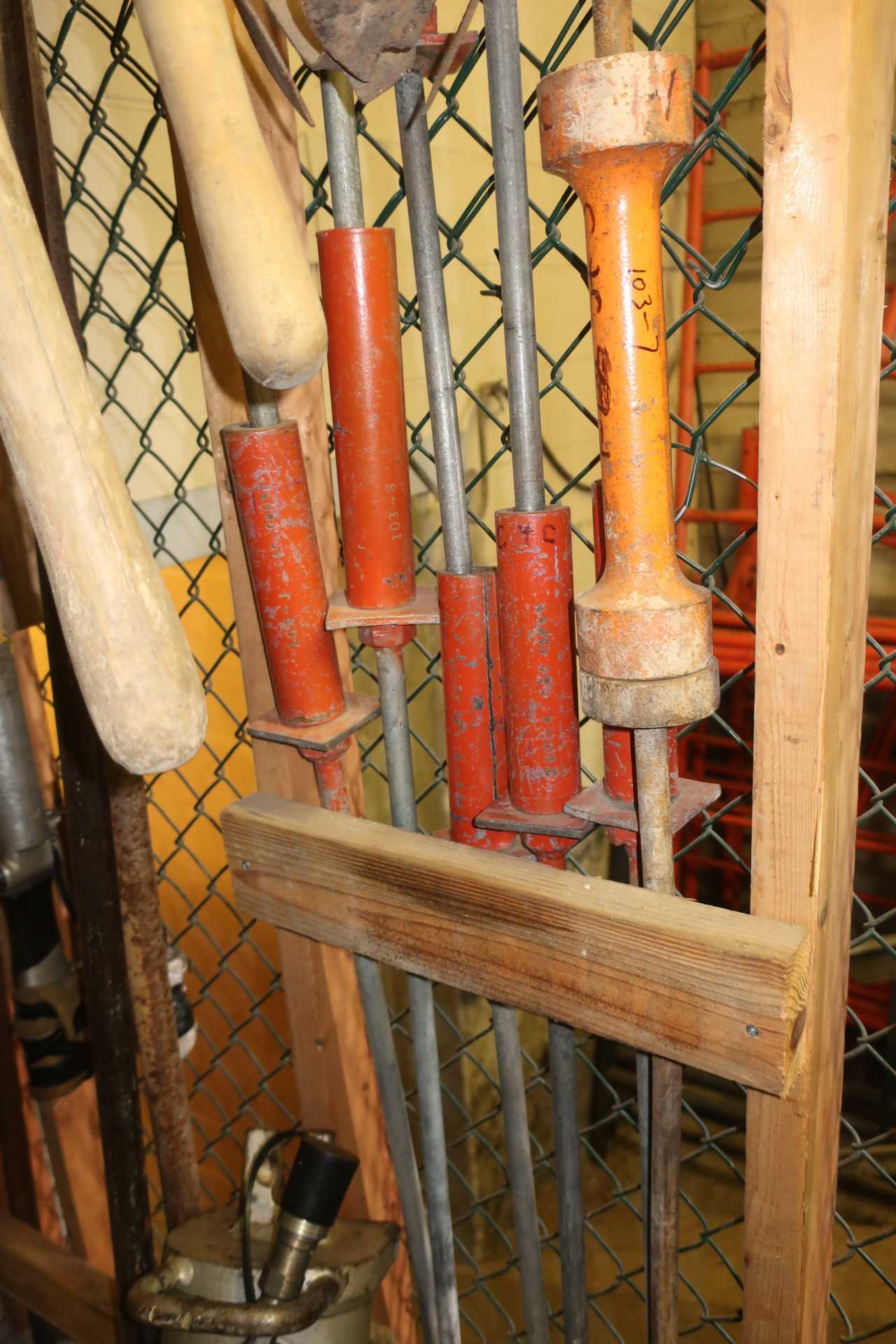 LOT OF ASSORTED PORTABLE GROUND RODS - ELECTRIC POWER TOOLS