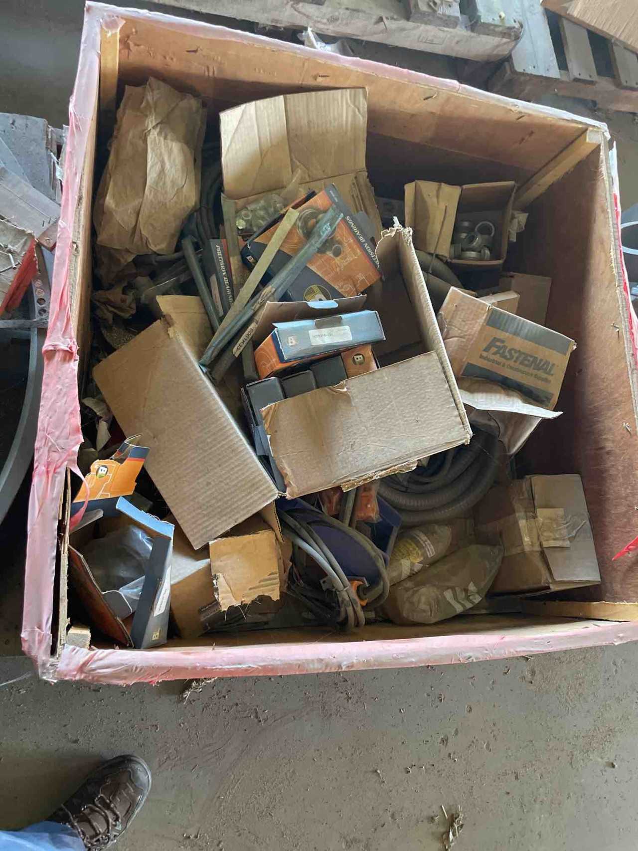 ASSORTED PALLET OF BEARINGS, FASTENERS & SPACERS - INDUSTRIAL PARTS