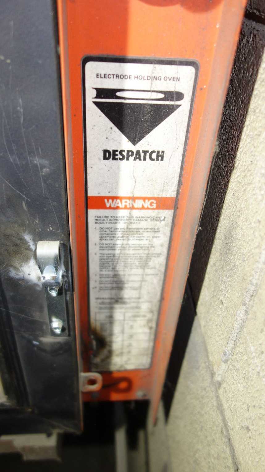 LOT OF ASSORTED WELDING ROD ELECTRODES W/ DESPATCH ELECTRODE HOLDING OVEN - WELDING EQUIPMENT