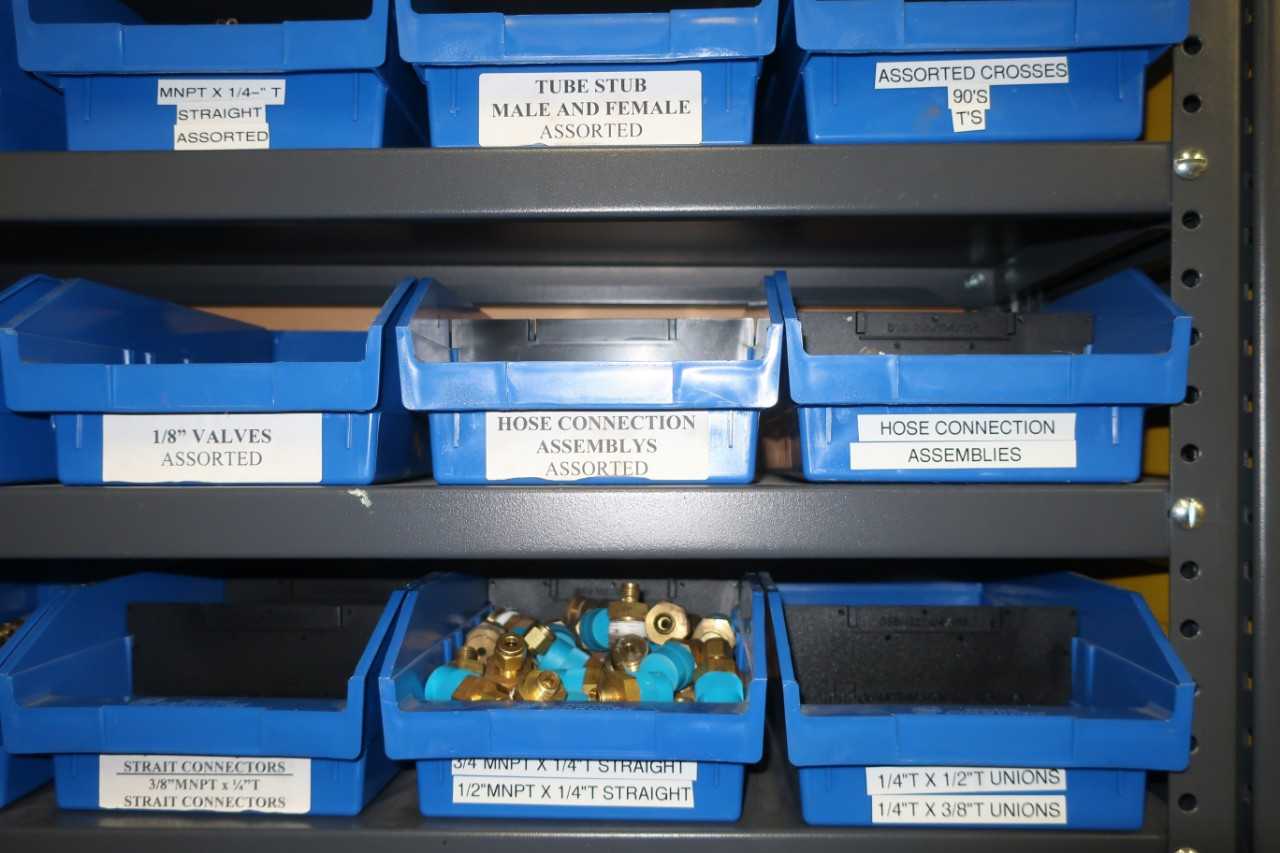 LOT OF ASSORTED BRASS FITTINGS - PROCESS EQUIPMENT