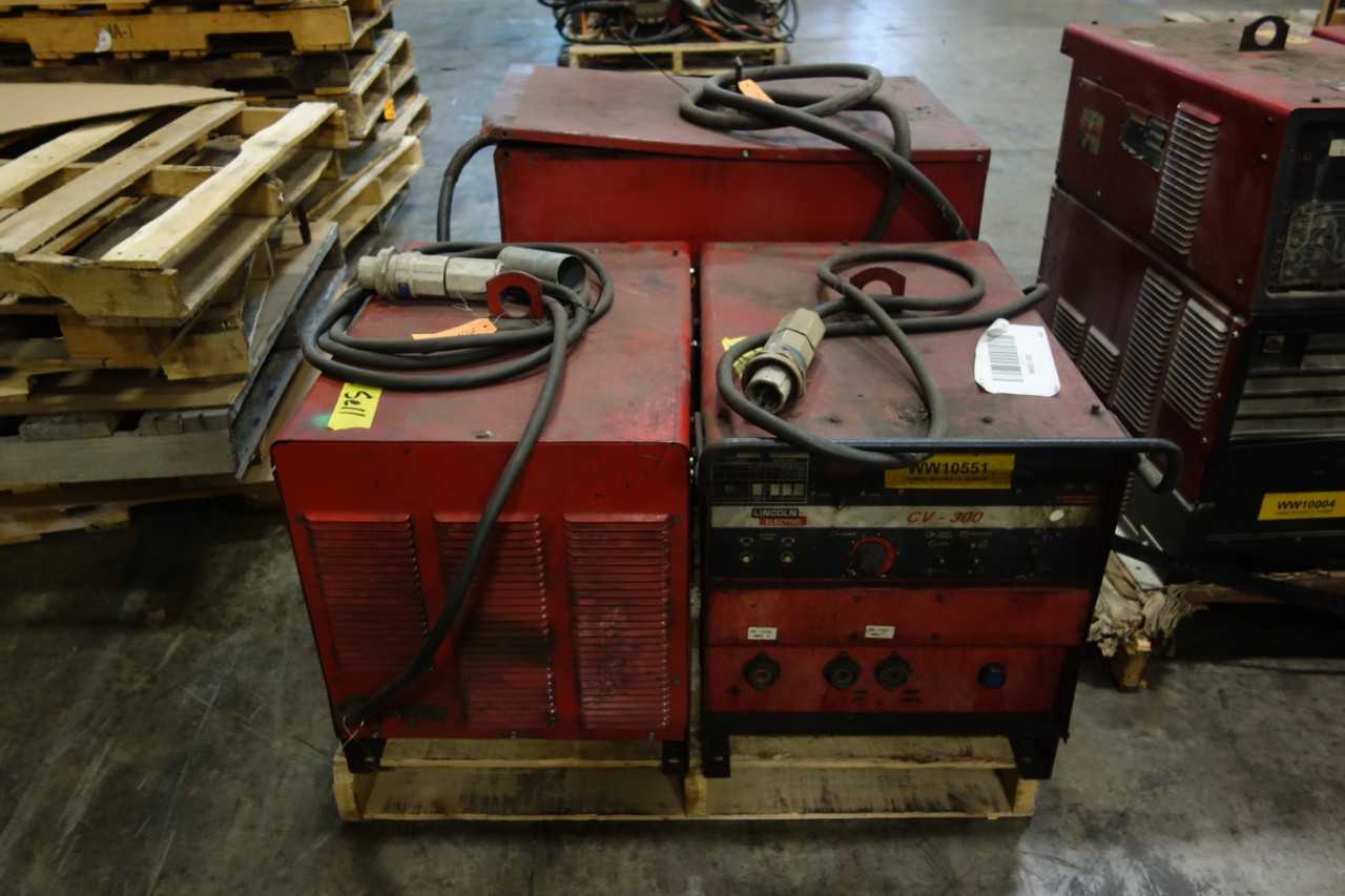LOT OF 3 LINCOLN ELECTRIC CV 400  CV 300 WELDERS - WELDING EQUIPMENT