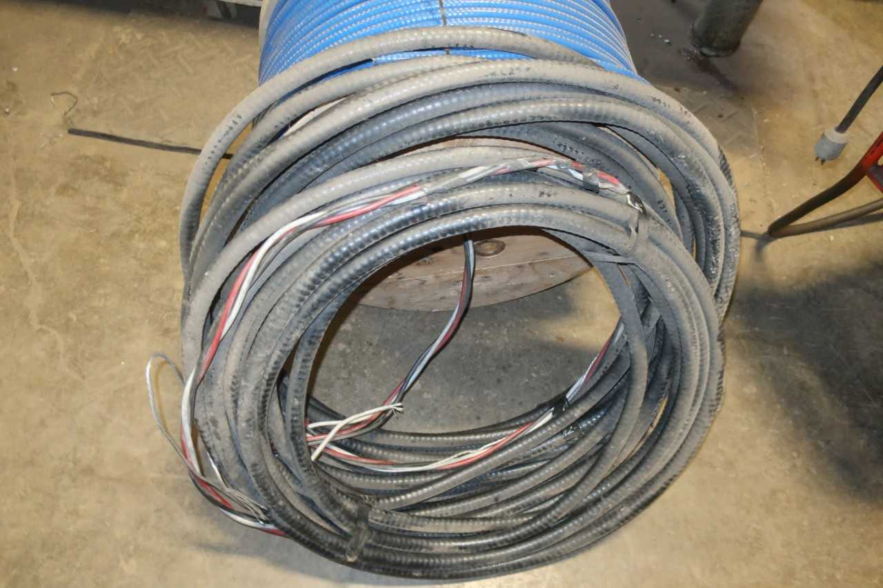 LOT OF ASSORTED INSULATED CABLE-WIRE - ELECTRICAL COMPONENTS