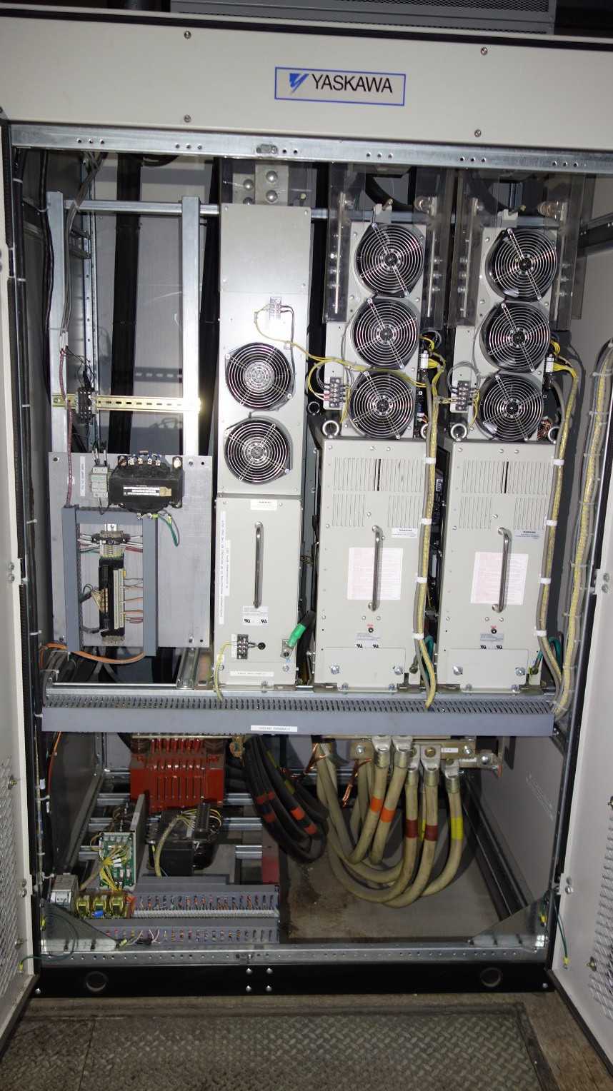 LOT OF 2 YASKAWA GSU4400 400KW 460V-AC MOTOR DRIVE CABINET - ELECTRIC MOTORS