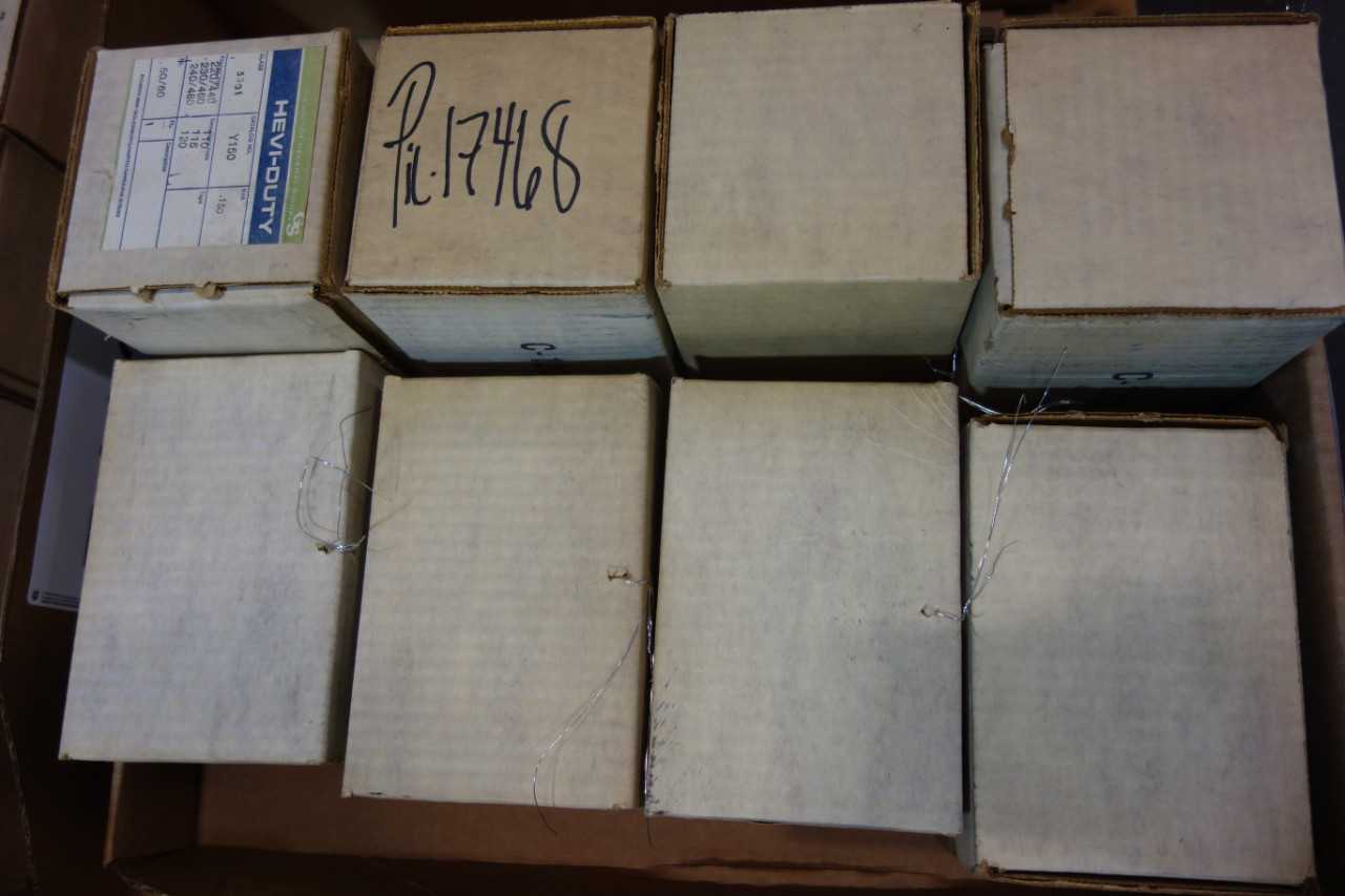 LOT OF GS GENERAL SIGNAL Y150 HEVI-DUTY 1PH 150VA 240/480V-AC 120V-AC VOLTAGE TRANSFORMERS - CONTROL TRANSFORMERS