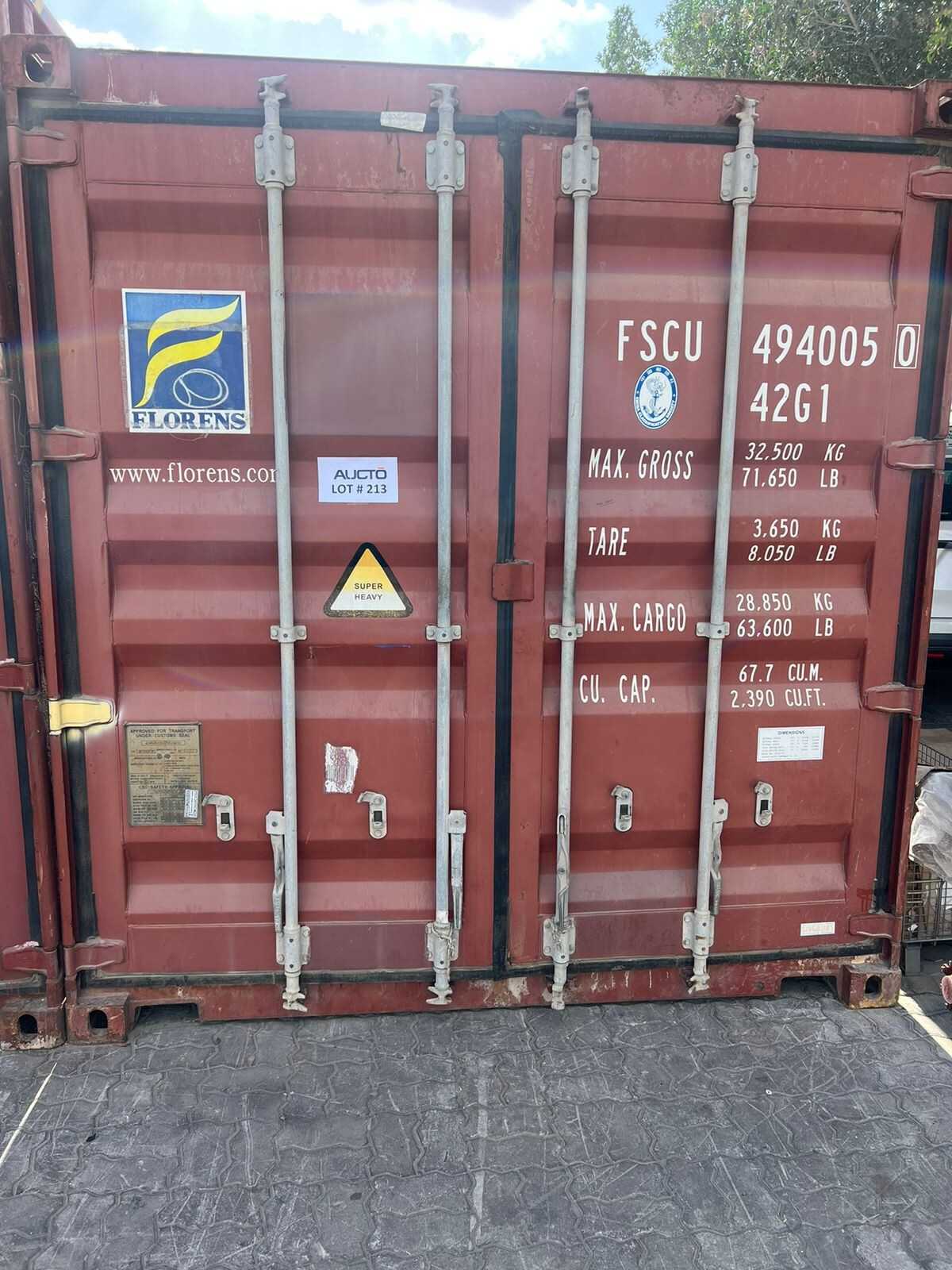 Container 40FT - INDUSTRIAL PARTS