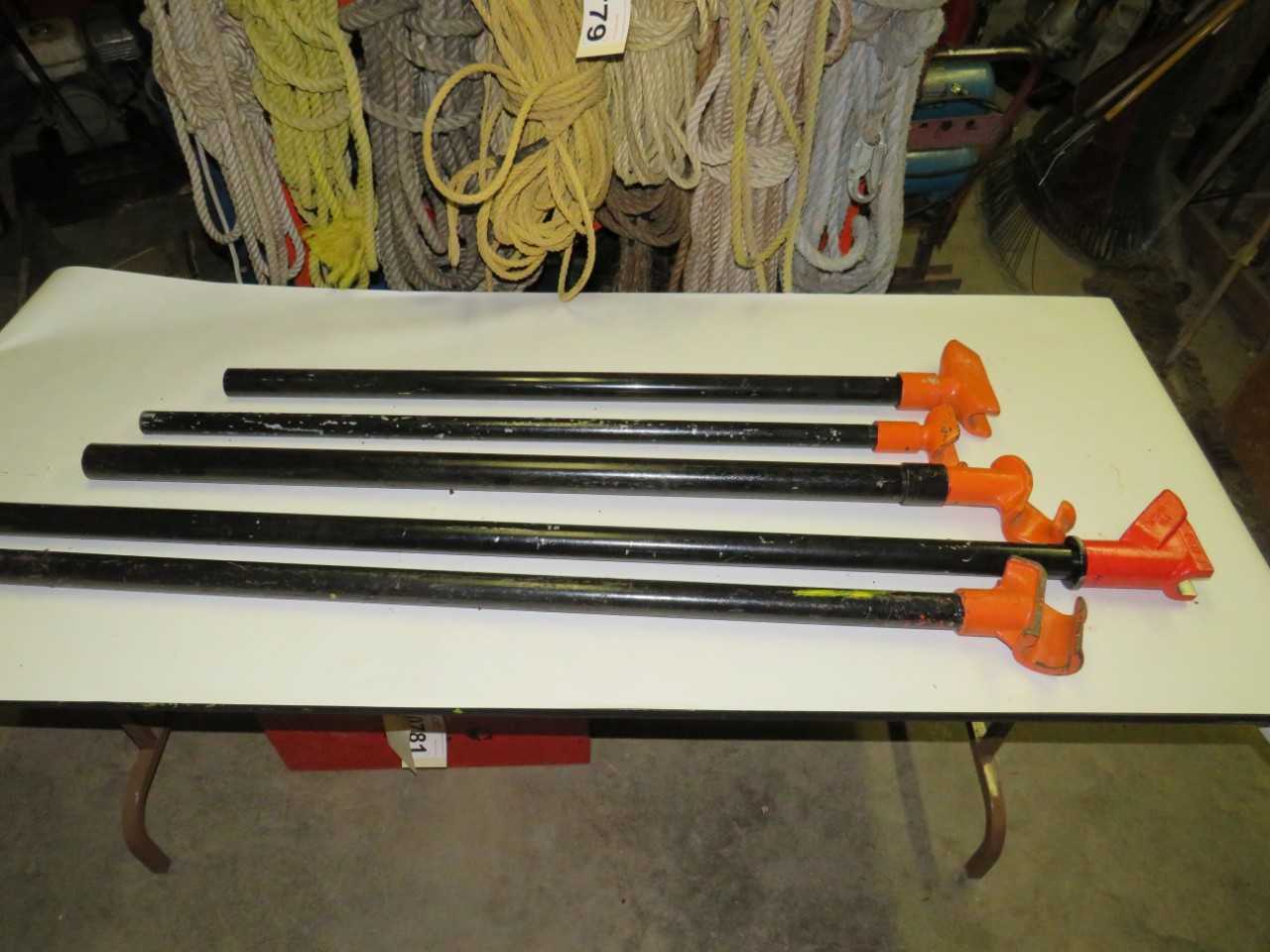 LOT OF 5 ASSORTED CONDUIT BENDER HICKEY - GREENLEE, RIDGID - HAND TOOLS