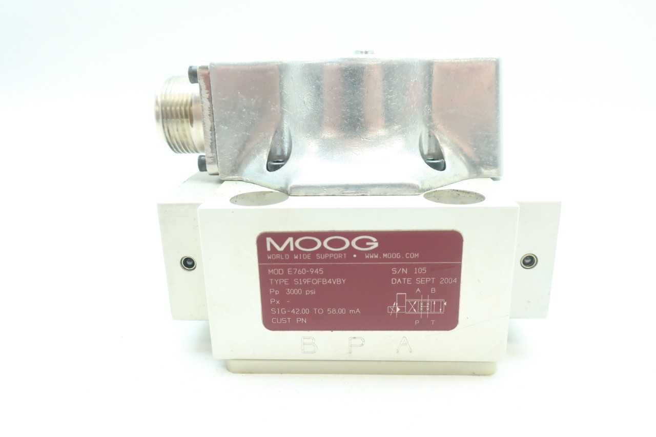 MOOG E760-945 3000PSI HYDRAULIC VALVE - VALVES